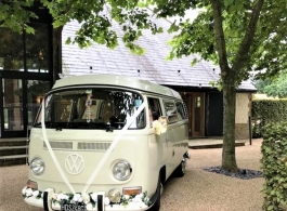 Classic Campervan wedding hire in Romsey